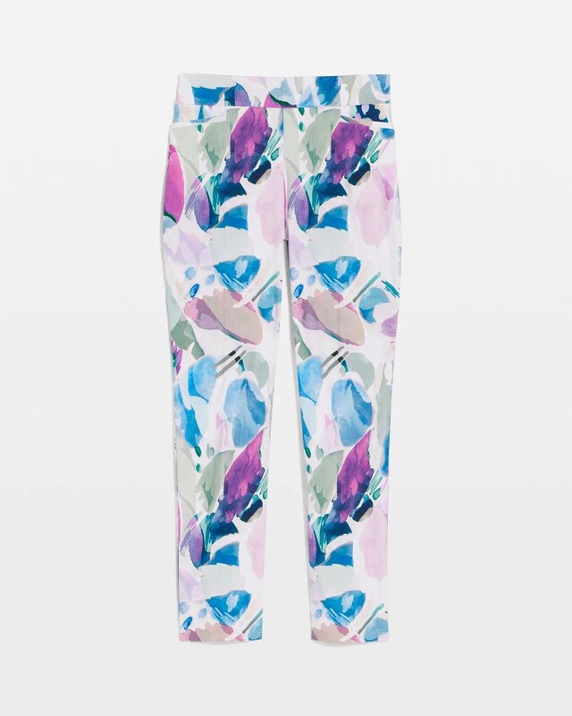 Blur Geo Brigitte Slim Ankle Pants - image 5